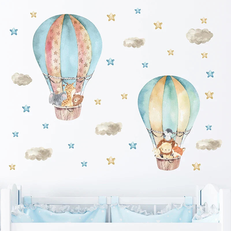 Watercolor Cartoon Animals Wall Stickers (ONLINE ORDER ONLY)