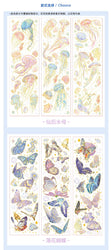 3Pcs Jellyfish Rose Butterfly Laser Sticker DIY Scrapbooking Happy Planning Photo Album Deco Stickers Art Kawaii Stationery (ONLINE ORDER ONLY)