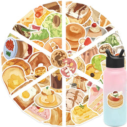Cartoon Dessert Sticker Pack for Laptop, Car, Fridge, DIY Vinyl (ONLINE ORDER ONLY)