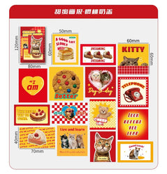 30pcs/lot Sweet Pictorial Series Scrapbooking Stickers Korean ins Hand Account Journal Collage Deco Material Stationery Sticker (ONLINE ORDER ONLY)