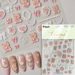 Cookies Chocolate Love Heart Flower Bowknot Rabbit Bunny Lace Bear Star Bouquet Rabbit Adhesive Nail Art Sticker Manicure Decal (ONLINE ORDER ONLY)