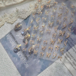 Bowknot Ribbon Butterfly Jelly Shiny Sparkling Delicate Charming Bow Tie 5D Nail Art Decorations Stickers DIY Manicure Decals (ONLINE ORDER ONLY)