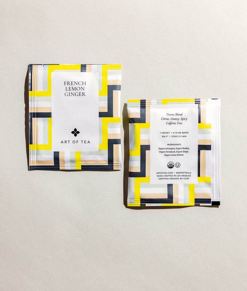 French Lemon Ginger Teabag Sachets