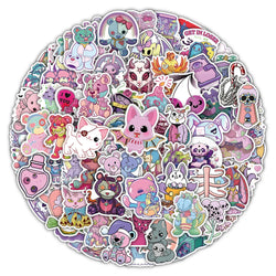 10/30/50/100PCS Cute Horror Cartoon Stickers Graffiti Halloween Decoration Kids Toy DIY Phone Luggage Suitcase Motorcycle Decals (ONLINE ORDER ONLY)