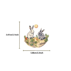 50pcs Retro Cute Cartoon Animal Bunny Rabbit Stickers For Luggage Laptop Water Bottle Phone Waterproof Graffiti Vinyl Decals (ONLINE ORDER ONLY)