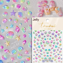 Colorful Bubbles Star Shiny Dreamy Glass Shards Flat 5D Soft Embossed Relief Self Adhesive Nail Art Sticker Chic Manicure Decal (ONLINE ORDER ONLY)