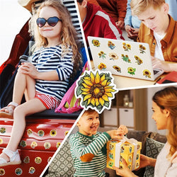 10/30/50PCS Pastoral Sunflower PVC Sticker Aesthetic Decoration Scrapbooking Stationery DIY Hand Accounting School Supplies (Online Order Only)