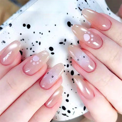 Lovely Cartoon Halo Dyeing Cat Bowkbot Paw Kitten Star Love Charming Self Adhesive Nail Art Sticker Cute Animals Manicure Decal (ONLINE ORDER ONLY)