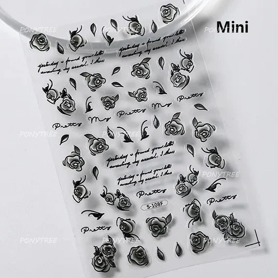 Yunjin Brocade Shawl Tassel Pendant Traditional Chinese Costumes and Ornaments Self Adhesive Nail Art Stickers Manicure Decals (ONLINE ORDER ONLY)