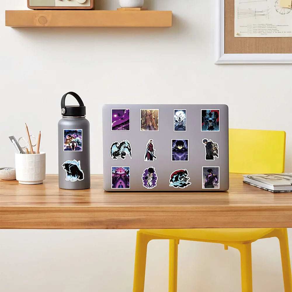 10/30/50PCS Solo Leveling Stickers Animation Graffiti Sticker Laptop Phone Guitar Car Bike Skateboard Decoration Cartoon Decals (ONLINE ORDER ONLY)