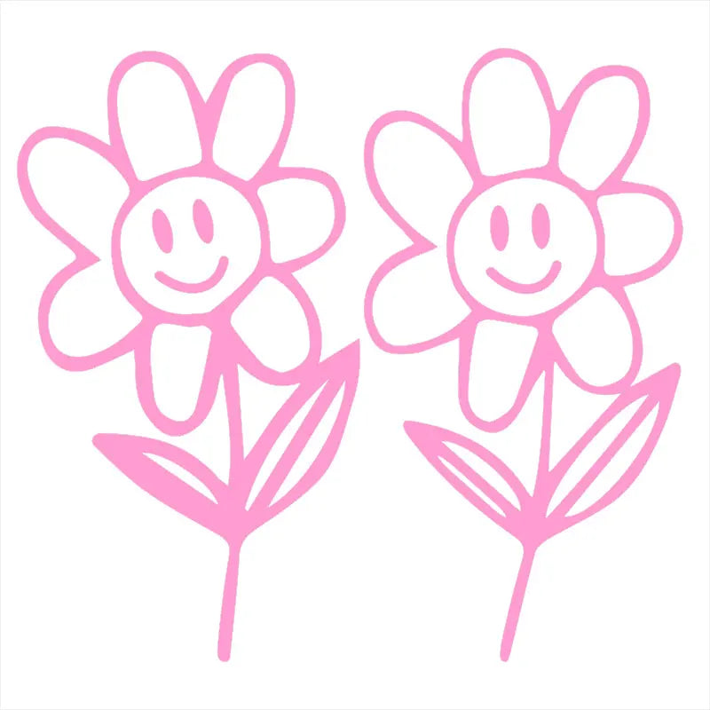 Flower Buds Car Sticker Plant Interior Decoration Rear View Mirror Fashion Stickers Creative Sport PVC Vinyl Decals (ONLINE ORDER ONLY)