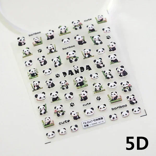 Cookies Chocolate Love Heart Flower Bowknot Rabbit Bunny Lace Bear Star Bouquet Rabbit Adhesive Nail Art Sticker Manicure Decal (ONLINE ORDER ONLY)