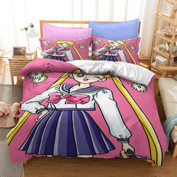 Anime Sailor Moon Pattern Bedding Set Quilt Covers (Online Order Only)