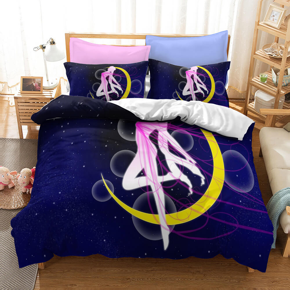 Anime Sailor Moon Pattern Bedding Set Quilt Covers (Online Order Only)