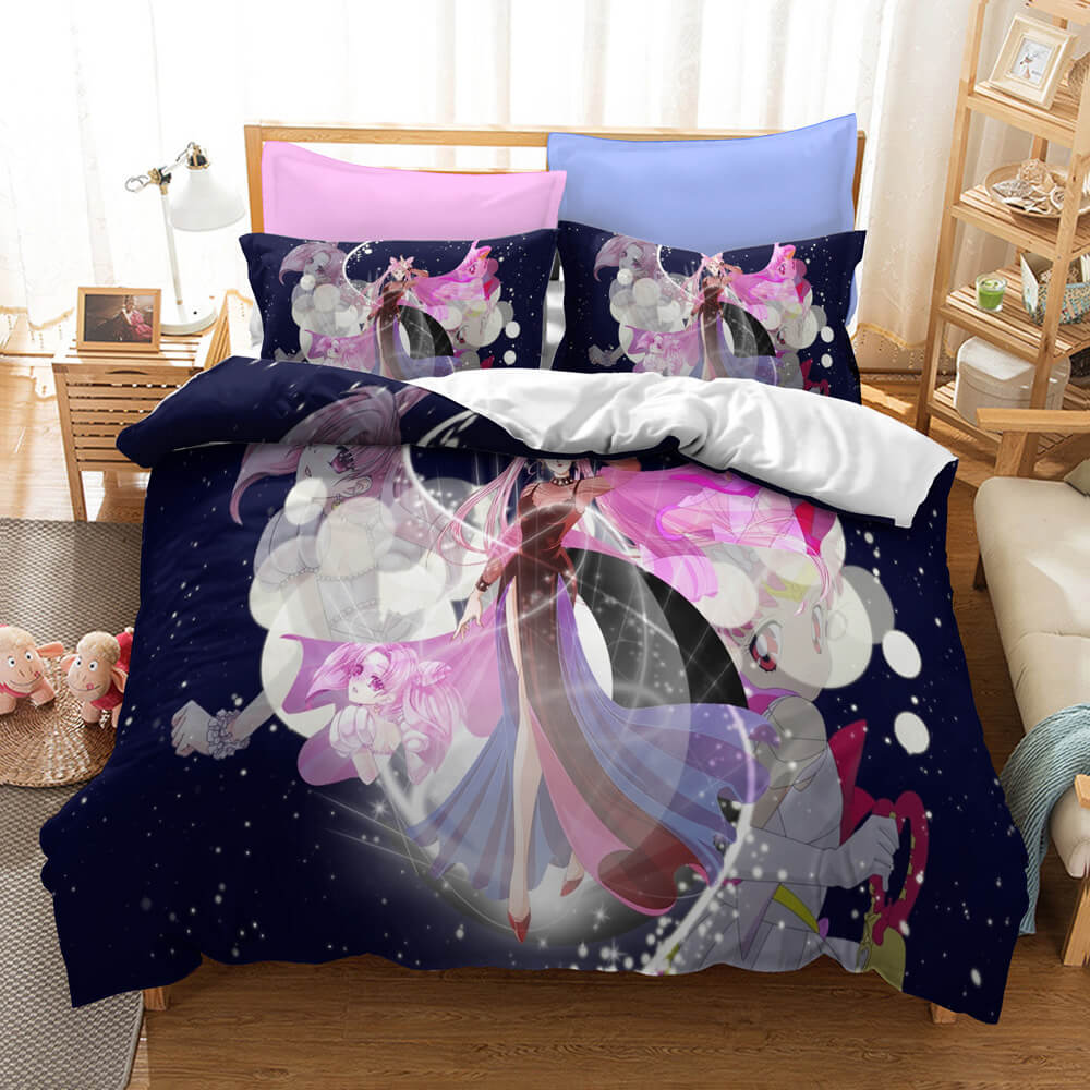 Anime Sailor Moon Pattern Bedding Set Quilt Covers (Online Order Only)