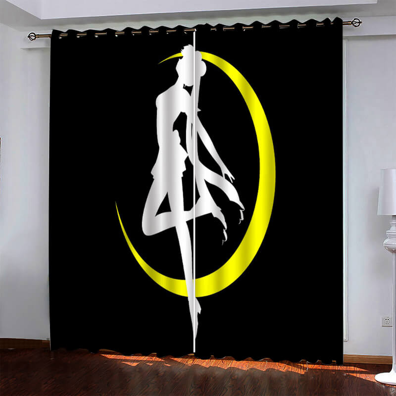 Sailor Moon Pattern Curtains Blackout Window Drapes (Online Order Only)
