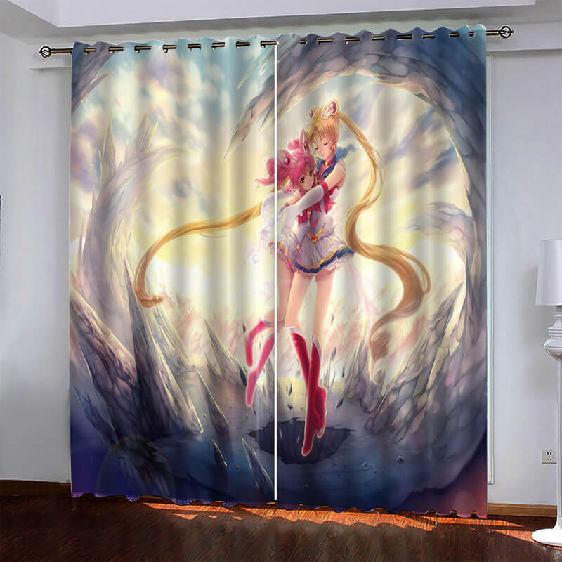 Sailor Moon Pattern Curtains Blackout Window Drapes (Online Order Only)