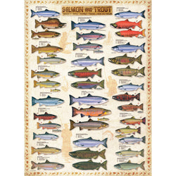 Salmon & Trout 1000 Piece Jigsaw Puzzle Eurographics (ONLINE ORDER ONLY)