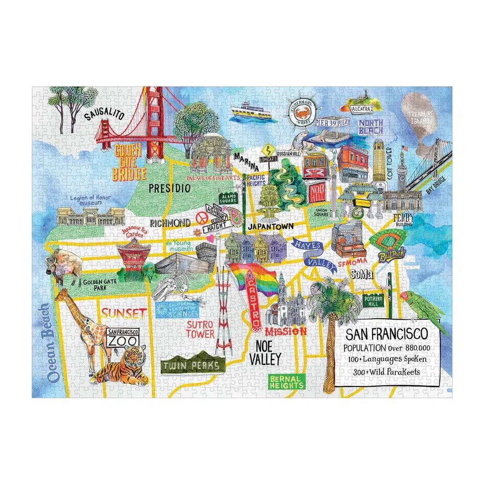 San Francisco 1000 Piece Jigsaw Puzzle Galison (ONLINE ORDER ONLY)