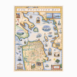 San Francisco Bay 1000 Piece Jigsaw Puzzle Xplorer Maps (ONLINE ORDER ONLY)
