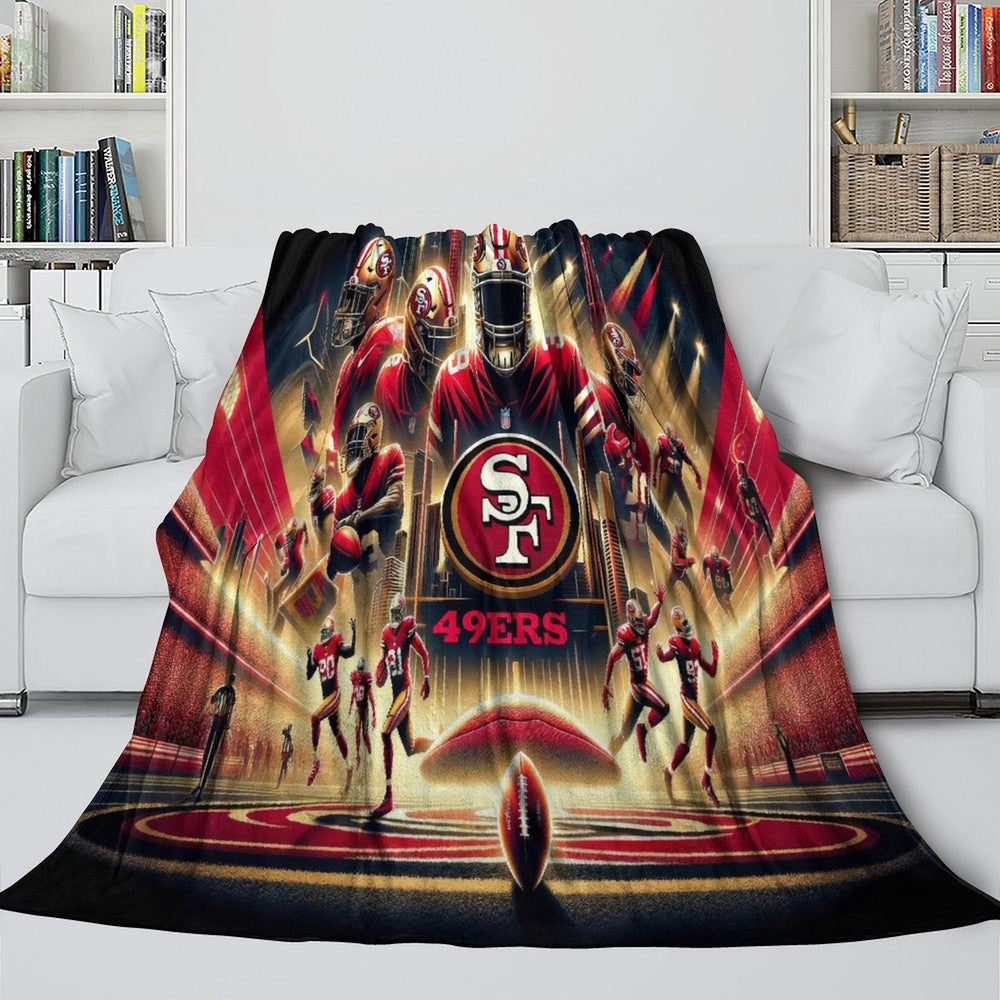 San Francisco 49ers Blanket Flannel Fleece Throw (Online Order Only)