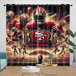 San Francisco 49ers Curtains Blackout Window Drapes Room Decoration (Online Order Only)