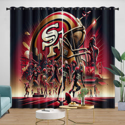 San Francisco 49ers Curtains Blackout Window Drapes (Online Order Only)