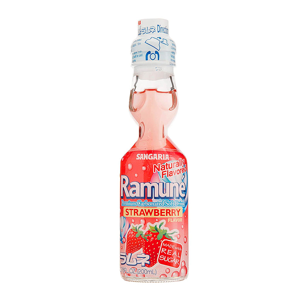 Sangaria Ramune Strawberry (200ml) (ONLINE ORDER ONLY)