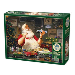 Santa Painting Cards 1000 Piece Jigsaw Puzzle Cobble Hill