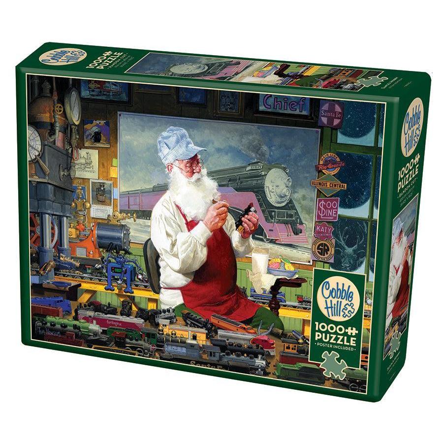 Santa's Hobby 1000 Piece Jigsaw Puzzle Cobble Hill (ONLINE ORDER ONLY)