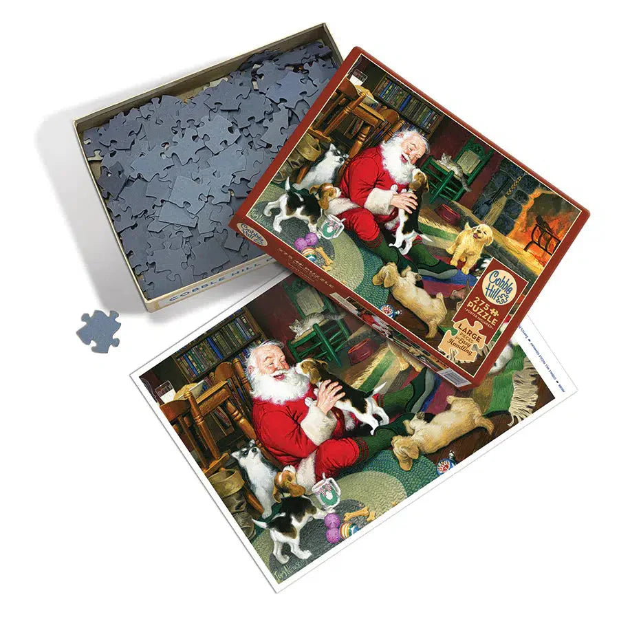 Santa's Playtime 275 Large Piece Jigsaw Puzzle Cobble Hill (ONLINE ORDER ONLY)