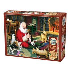 Santa's Playtime 275 Large Piece Jigsaw Puzzle Cobble Hill (ONLINE ORDER ONLY)