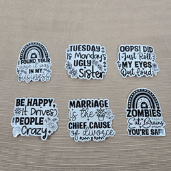Funny Sarcastic Series 1 Stickers (ONLINE ORDER ONLY)