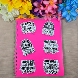Funny Sarcastic Series 1 Stickers (ONLINE ORDER ONLY)