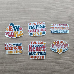 Funny Sarcastic Series 4 Stickers (ONLINE ORDER ONLY)