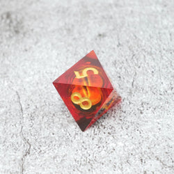 Sauron's Eye |  7 Piece Moving Eye DnD Dice Set | Acrylic RPG Gaming Dice (ONLINE ORDER ONLY)