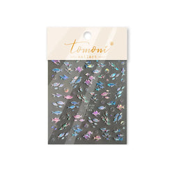Deep Sea Animal Fish Shoal of Fish Whale Coral Dolphin Summer Beach Cute Jellyfish Bubble Bathyal Fauna Nail Art Stickers Decals (ONLINE ORDER ONLY)