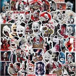 53PCS Terrifier Costumed Clown Sticker Pack (Online Order Only)