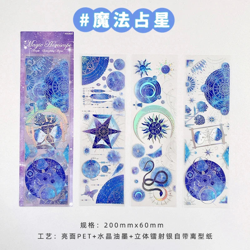 3Pcs Jellyfish Rose Butterfly Laser Sticker DIY Scrapbooking Happy Planning Photo Album Deco Stickers Art Kawaii Stationery (ONLINE ORDER ONLY)