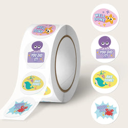 100-500pcs Cartoon Animal Reward Sticker Label Thank You Cute Sticker DIY Gift Sealing Label Decoration Stationery Sticker (ONLINE ORDER ONLY)