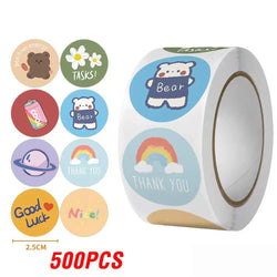 100-500pcs Reward Stickers for Kids Children Personalized Small Business Gift Decor Stickers Stationery Stickers Sealing Label (ONLINE ORDER ONLY)