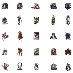 50Pcs Anime Overlord Stickers Momonga Albedo Sticker for Laptop Waterproof Graffiti Skateboard Sticker DIY Toy Motorcycle (ONLINE ORDER ONLY)