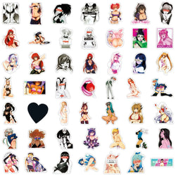 50/100Pcs Sexy Girl Hentai Waifu Bunny Girl Anime Sticker Bicycle Guitar Suitcase Notebook Motorcycle Graffiti Stickers Gift (ONLINE ORDER ONLY)
