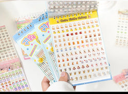 18 Sheets/piece Cute Mini Stickers Decorative Stickers Scrapbooking Laptop DIY Sticker Kids Toy Gift School Stationery (ONLINE ORDER ONLY)