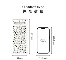 1Pc New Cute Star Resin Stickers Idol Card Deco Scrapbook DIY Material Girls Nails Decoration Stationery Stickers (ONLINE ORDER ONLY)
