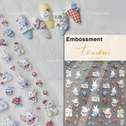 Cute Colored Mushrooms Water Bubbles Umbrella-shaped Plant Various Shapes Fungi Lovely Adhesive Nail Art Stickers Manicure Decal (ONLINE ORDER ONLY)