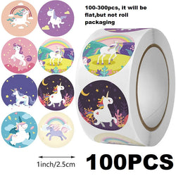 100-500PCS New Kids Stickers Korean Stationery Rolling Cartoon Animal Stickers Roll Small Packaging Stickers Photocard Decor (ONLINE ORDER ONLY)