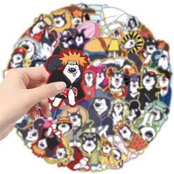 10/30/50PCS Cute Husky Cartoon Stickers Goofy Husky Graffiti Dog Decals Luggage Laptop Phone Guitar Car Bike Skateboard Sticker (ONLINE ORDER ONLY)
