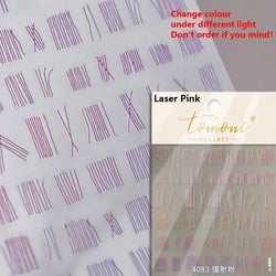Chic Halo Dyeing Zebra Stripes Tender Black White Line Design Crescent Moon Arc Adhesive Nail Art Sticker Relief Manicure Decals (Online Order Only)