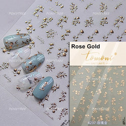 Hot Stamping Purple Line Love Heart Lace Bowknot Chain Branches Star Flower Leaf Butterfly Plant Flower Nail Art Stickers Decals (Online Order Only)